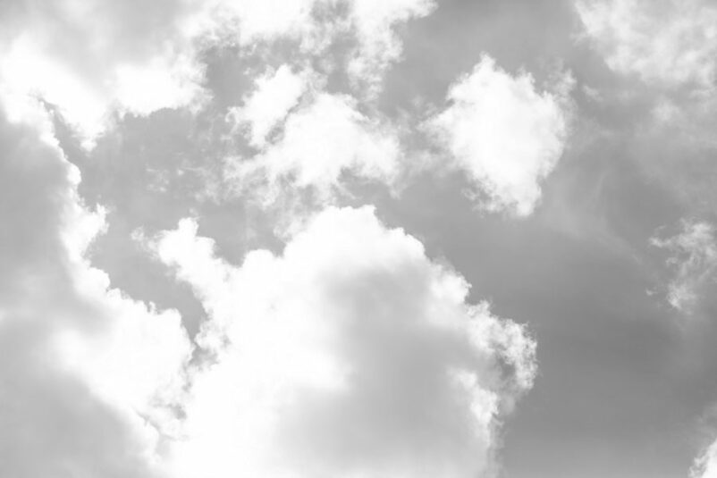 Felhő - fekete-fehér művészi fotóposzter, óriásposzter