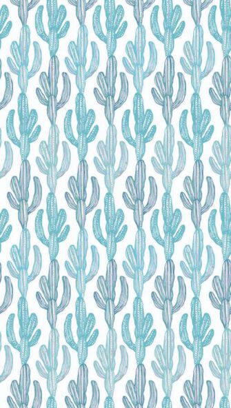 Kaktuszgyár sormintás tapéta kék és árnyalatai színben