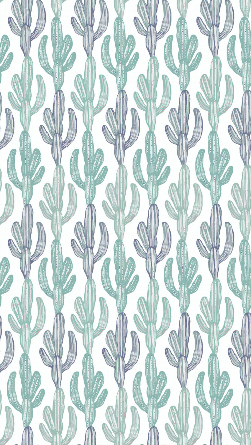 Kaktuszgyár növény mintás modern tapéta