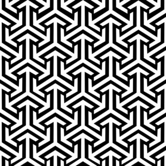 Nyilak tánca geometria mintás tapéta fekete fehér színű