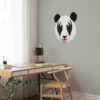 Panda - művészi - falmatrica - dolgozószoba - dekoráció