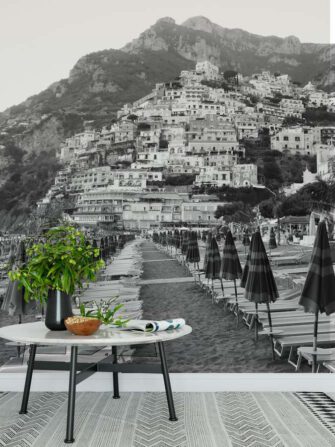 Positano tengerpart művészi fotóposzter
