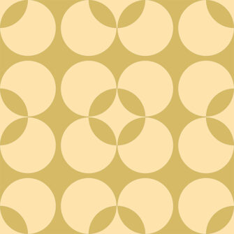 Retro hangulatban geometria mintás tapéta sárga és árnyalatai színű