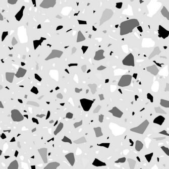 Terrakotta - geometria mintás tapéta - szürke háttér, fekete minta