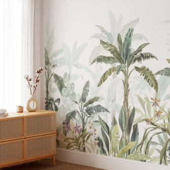 Dzsungel - művészi tervezésű poszter - pálma mintás - zöld, előtér, hall
