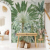 Zöld-növénykert-trópusi-pálma-poszter-nappaliban